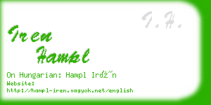 iren hampl business card